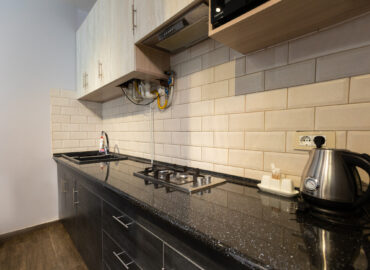Kitchen of cottages of Alaska Resort
